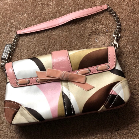 Coach Silk Print Evening Bag - Picture 2 of 6